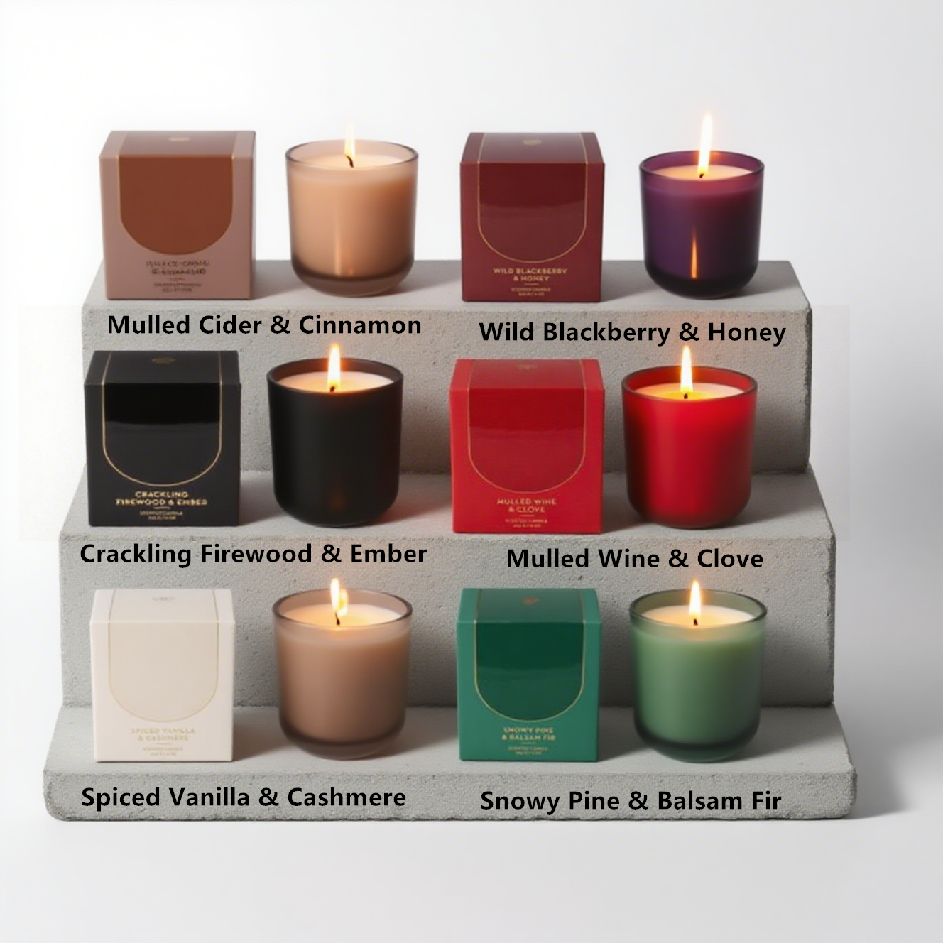 Colored Glass with Printed Box